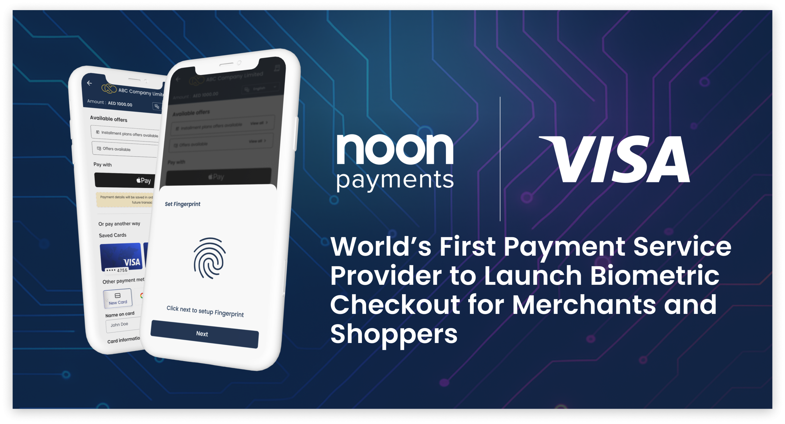 noon payments and Visa